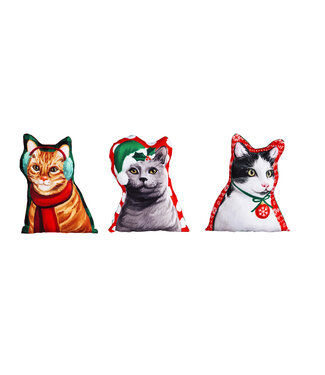 Evergreen Enterprises Holiday Cat Mini Pillows