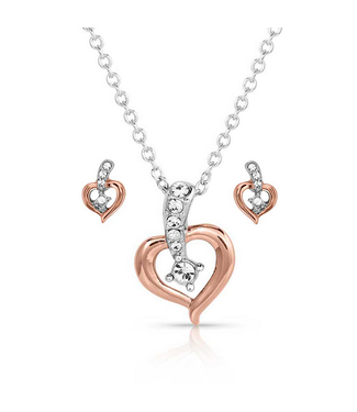 Montana Silversmith Heart on the Line Jewelry Set