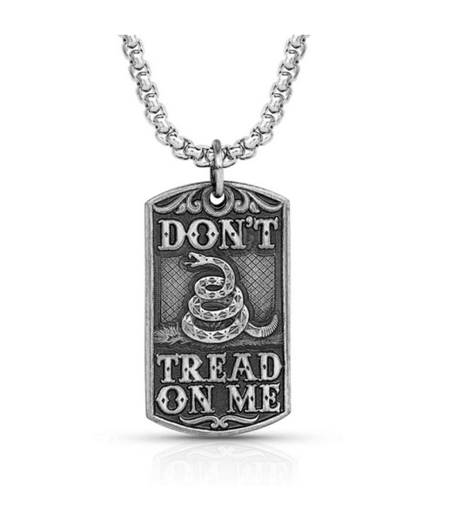 Montana Silversmith Don't Tread on Me Dog Tag Necklace