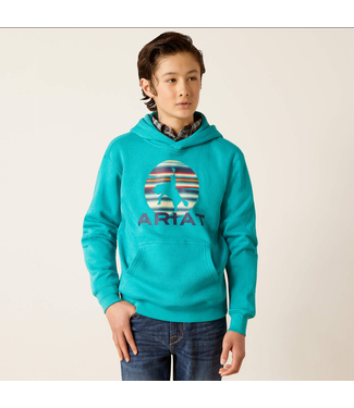 Ariat Boys In Motion Hoodie - Tile Blue