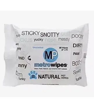 Metro Paws Metro Wipes Natural Unscented Cleaning Wipes