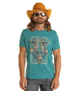 Panhandle Slim Dale Unisex Graphic Tee - Turquoise