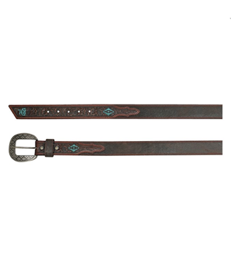 Red Dirt Hat Co. Mens Red Dirt Hat Co. Roughout Belt w/Turquoise
