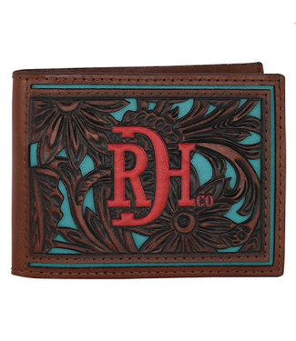 Red Dirt Hat Co. Red Dirt Hat Co. Card Bifold Wallet w/Turquoise