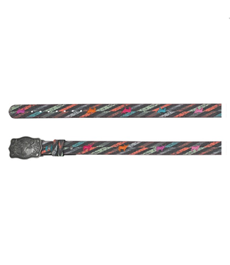 Catchfly Catchfly Girls Belt Multicolor Canvas w/Steer