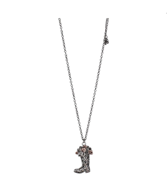 Justin Boot Flower Bouquet Pendant Necklace