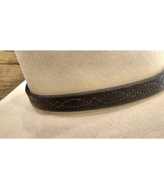 Beyond the Barn Wide Black Western Stitch Hatband 3/4" BTB