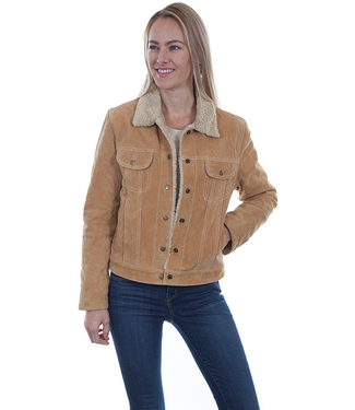 Scully Womens Suede Jean Jacket