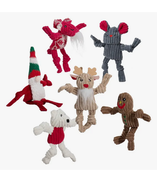 HuggleHounds Holiday Wee Huggle Dog Toys Assorted