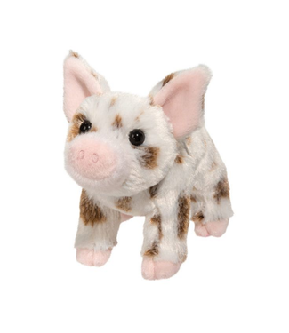 Douglas Small Plush Animal Yogi- Brown Spotted Pig