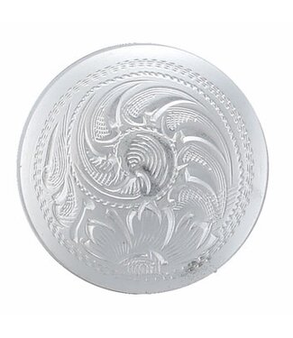 Shiny Silver Size 1" wide rivet back