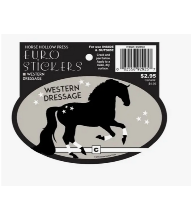 Horse Hollow Euro Sticker