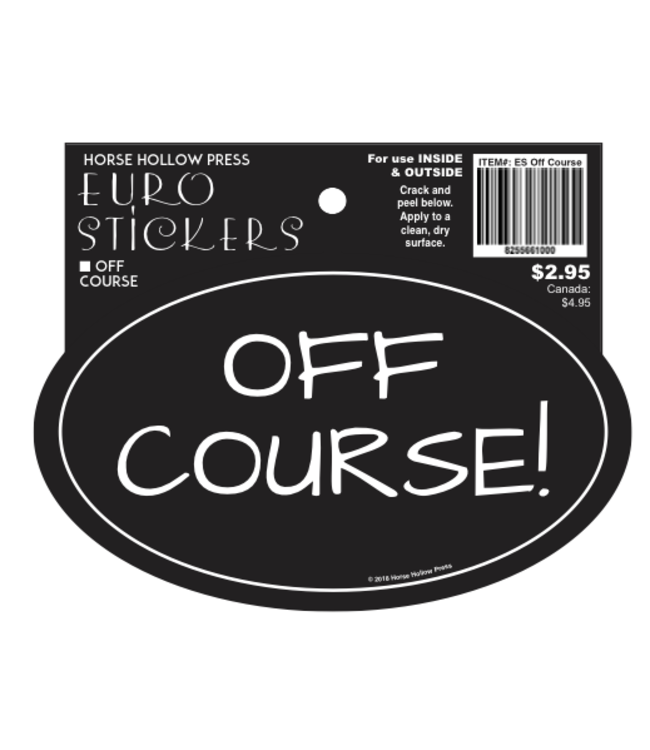 Horse Hollow Euro Sticker