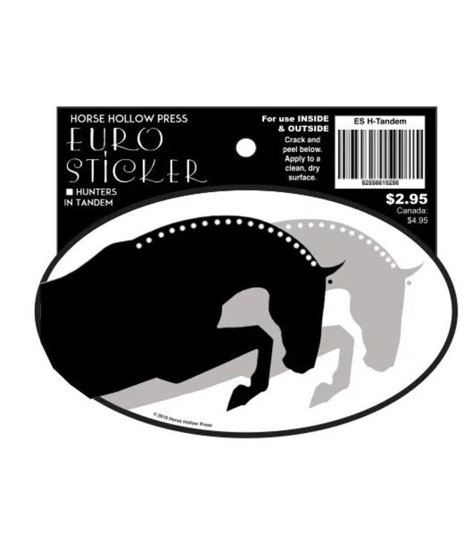Horse Hollow Euro Sticker