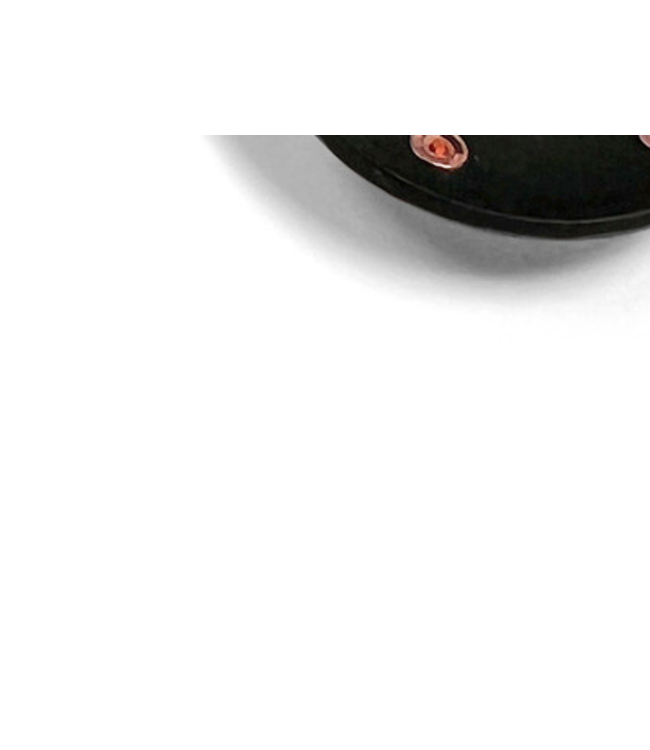 Copper Star with Matte Black Paint Concho 1 1/2"