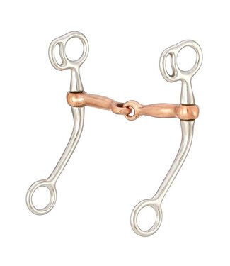 Tough-1 Copper Mouth Training Snaffle 5"