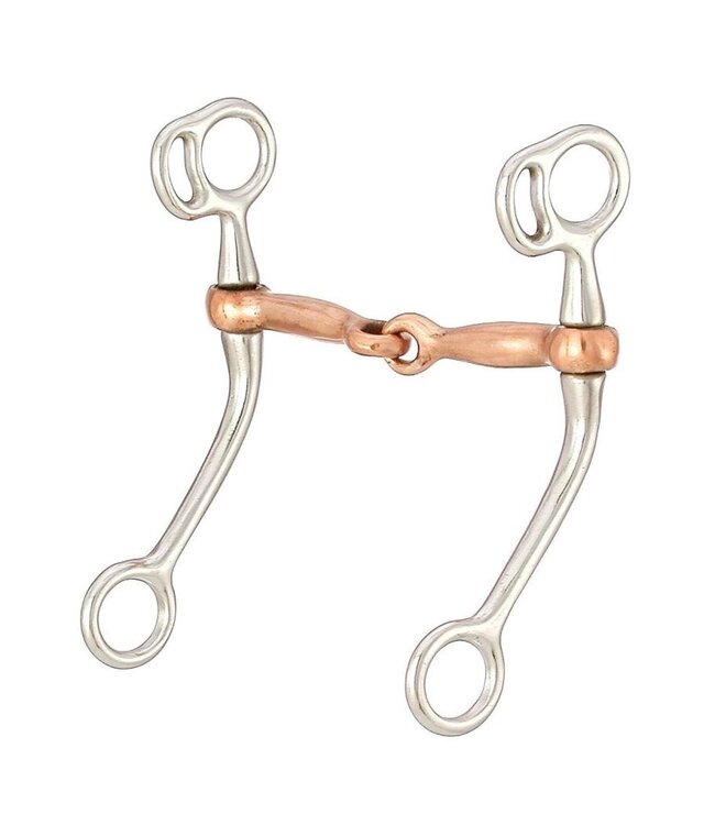 Tough-1 Copper Mouth Training Snaffle 5"