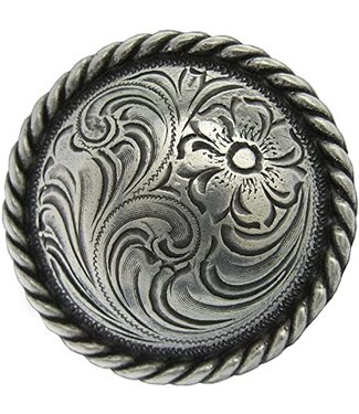 Tandy 4" Antiqued Silver Concho