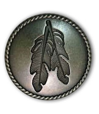 Weaver 1 1/4" Feather Rope Edge Concho Weaver