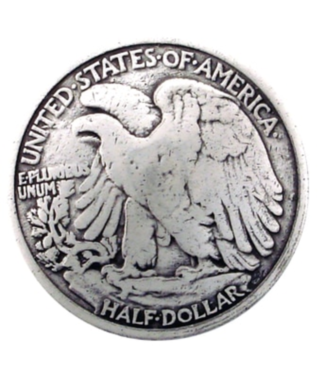 1 1/4" American Eagle Half Dollar Coin Reproduction Concho
