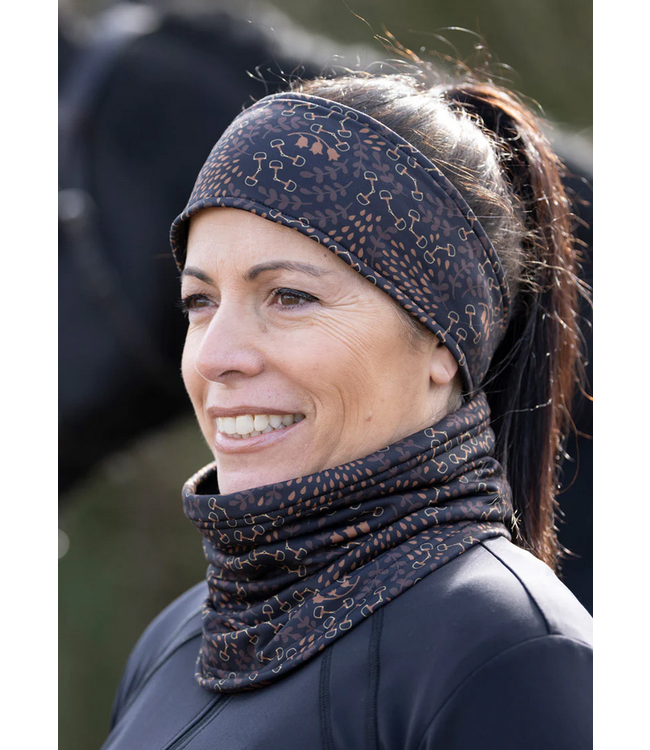 Kerrits Womens Rail Side Thin Fleece Headband - Leather
