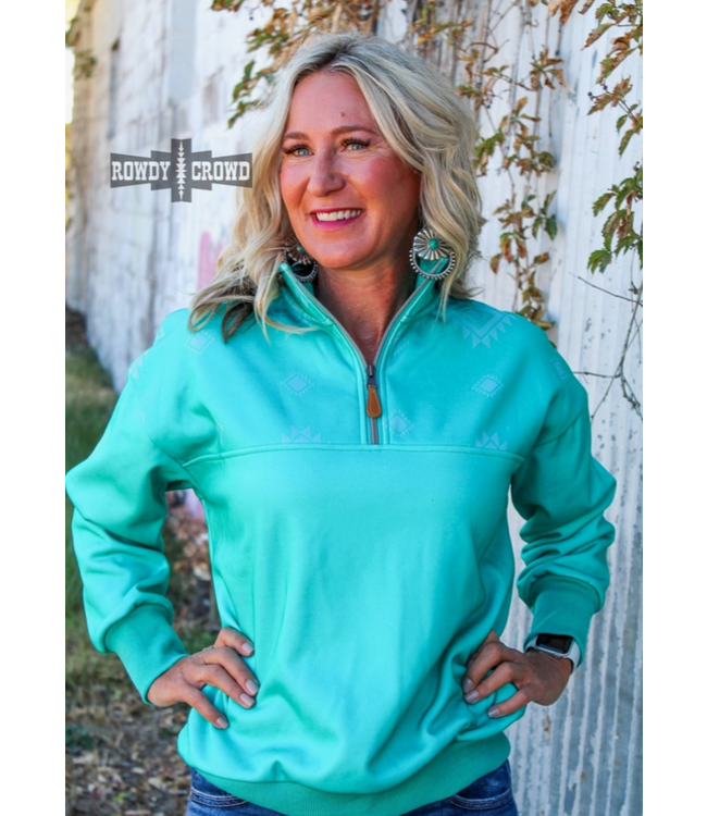 Rowdy Crowd Clothing Blue Waters Pullover