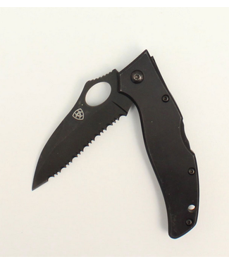 Ariat Ariat Folding Serrated Knife Black Large
