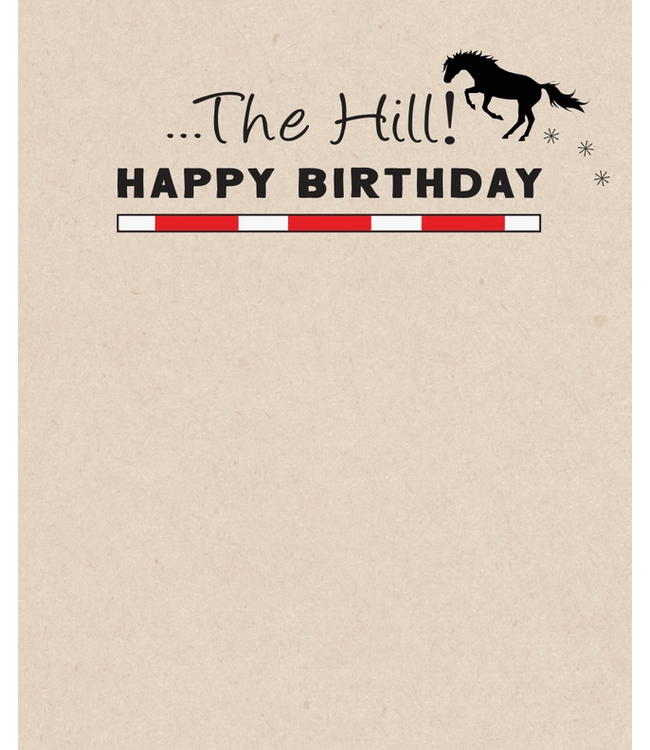 Horse Hollow Press Horse Hollow Birthday Card Up & Over