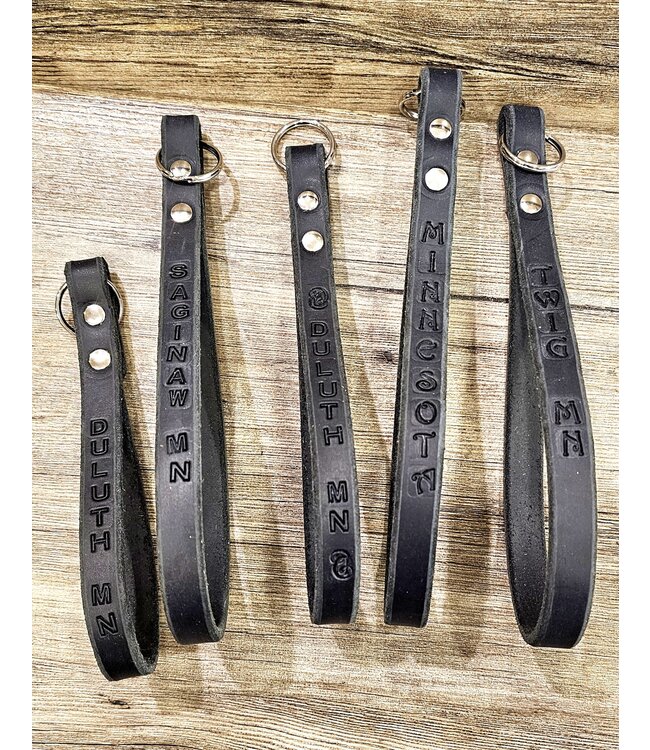 Leather Minnesota Key Loop Assort. BTB