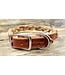 Beyond the Barn Clay Leather Braided Dog Collar BTB