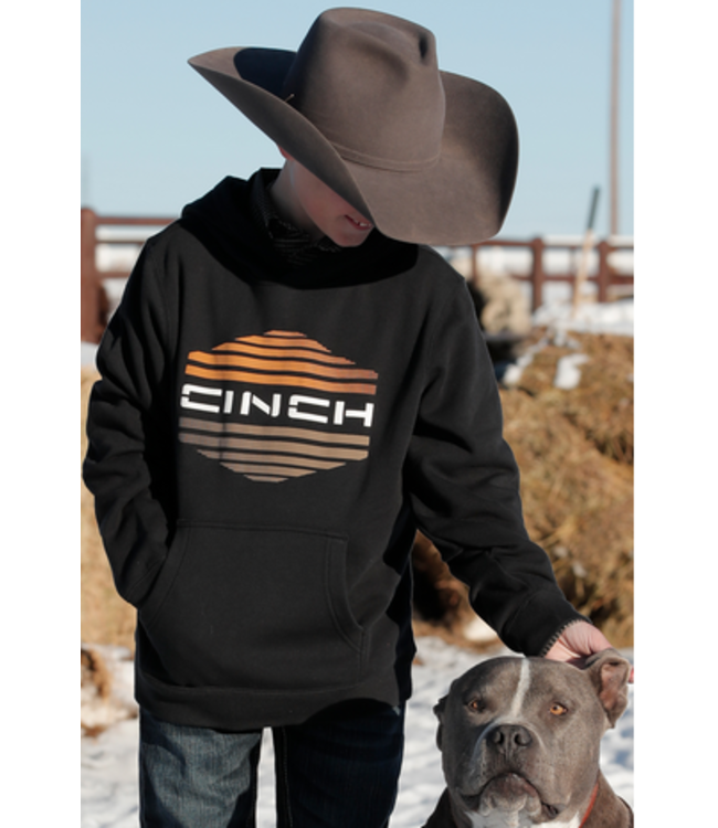 Cinch Boys Stripe Logo Hoodie