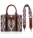 Wrangler Southwestern Print Small Canvas Tote/Crossbody