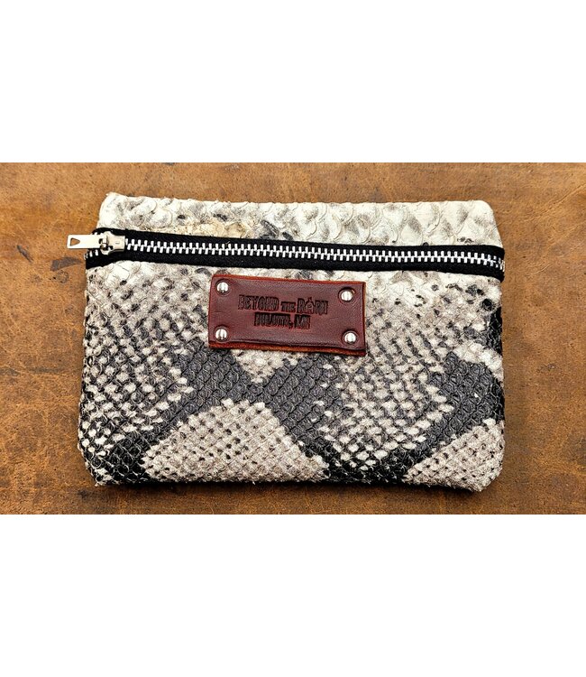 Beyond the Barn Leather Zippered Pouch BTB