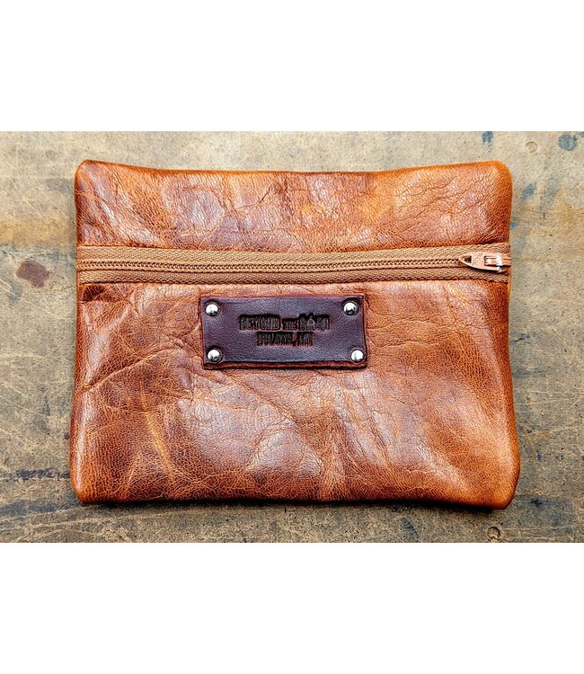 Beyond the Barn Leather Zippered Pouch BTB