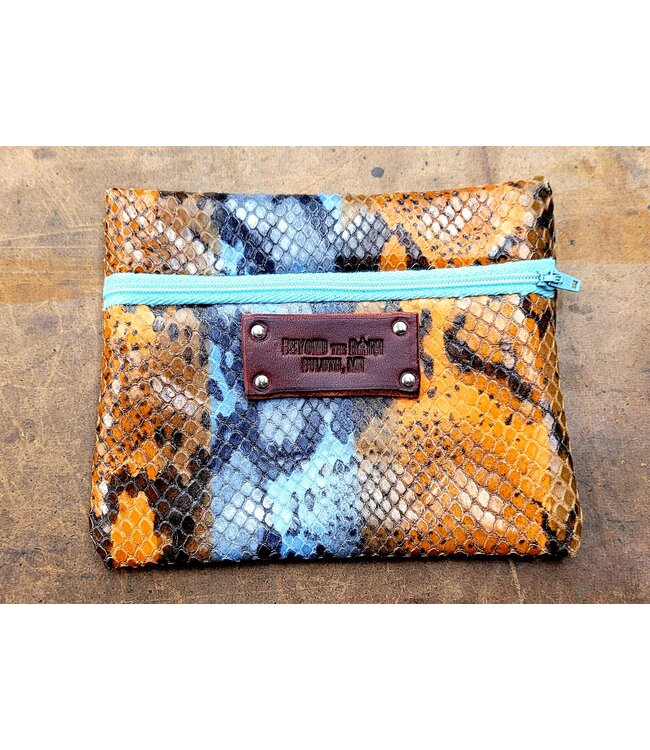 Beyond the Barn Leather Zippered Pouch BTB