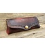 Beyond the Barn Hand Tooled Leather Glasses Case Snap Closure BTB