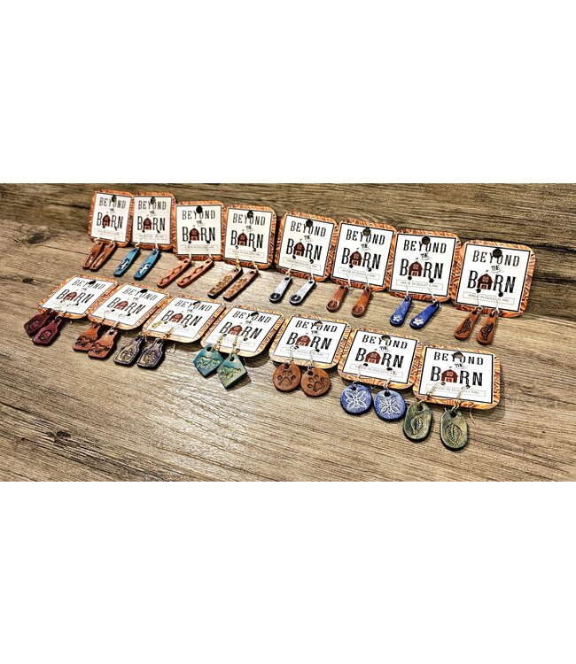 Beyond the Barn Leather Earring Assort. BTB