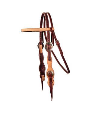 Professional's Choice Two Tone Rough Out Quick Change Browband Headstall