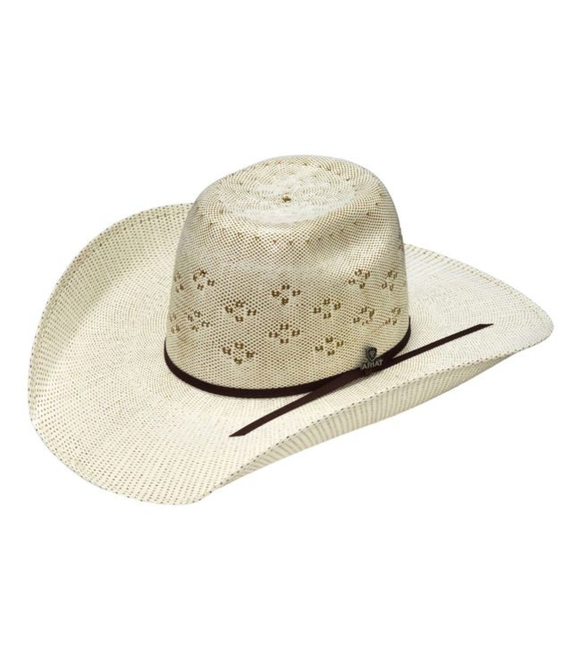 Ariat Ivory/Brown Bangora Cowboy Hat