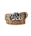 Angel Ranch Angel Ranch Girls Belt Floral Filigree Glitter