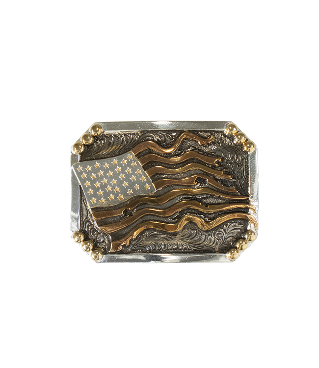 Crumrine Crumrine Rectangle Buckle American Flag