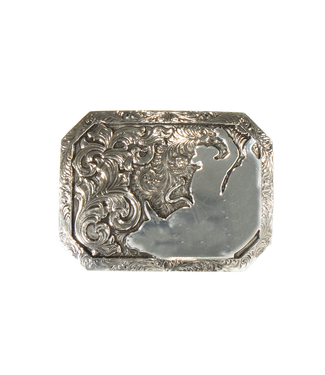 Crumrine Crumrine Rectangle Floral Bullrider Buckle