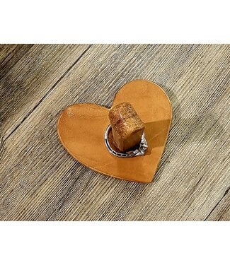 Beyond the Barn Leather Heart Ring Holder BTB