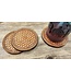 Beyond the Barn Hand Tooled Leather Scaled Coaster Set of 3 BTB