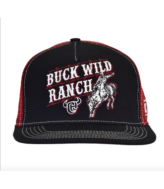 Cowboy Hardware Buck Wild Red Mesh Flatbill Cap
