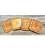 Beyond the Barn Hand Stamped Western Leather Coaster Set of 4 BTB