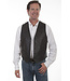 Scully Single Point Western Vest Leather