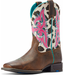 Ariat Youth Lonestar Rowdy Rust/Cow Print