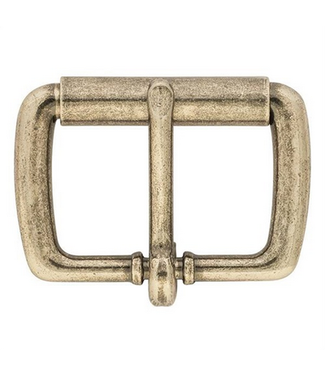 Weaver #50 Antique Nickel Roller Belt Buckle 1 1/2"