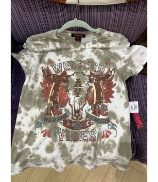 Panhandle Slim Ladies Tie Dye Graphic Tee